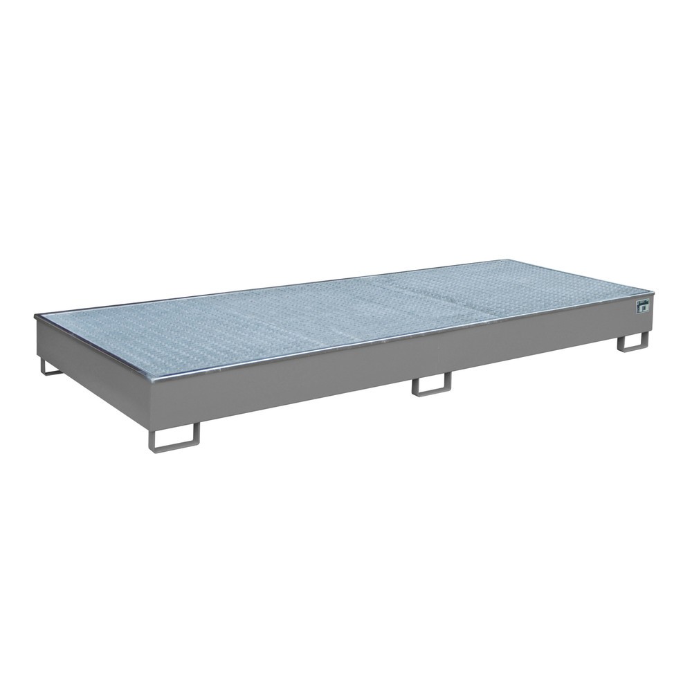 Bauer® Regal-Auffangwanne aus Stahl mit PE-Einsatz RW-GR 3300-2 PE, lackiert, Mausgrau