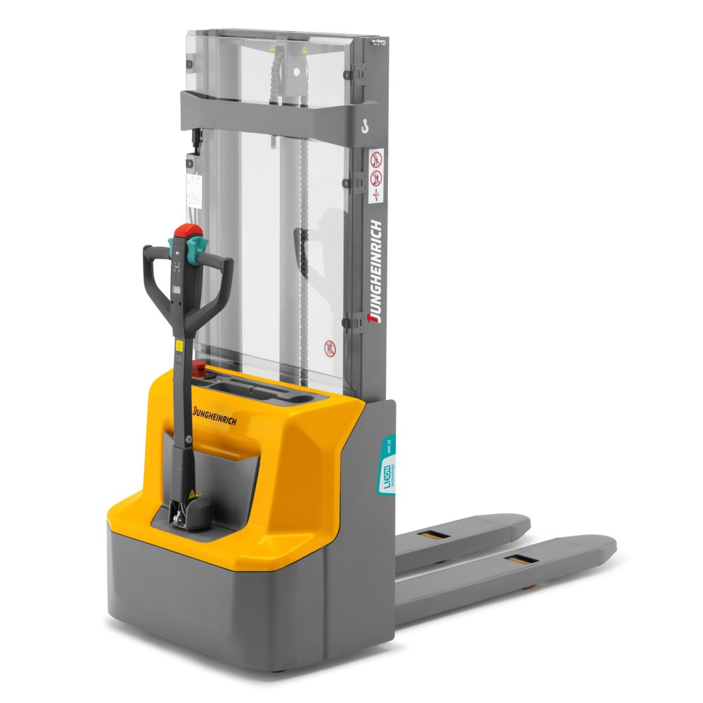 Jungheinrich™ Lithium-Ionen-Hochhubwagen AMC 12, Tragfähigkeit 1200 kg, Zweifach-Teleskop-Hubgerüst, Hubhöhe 2600 mm (CH)