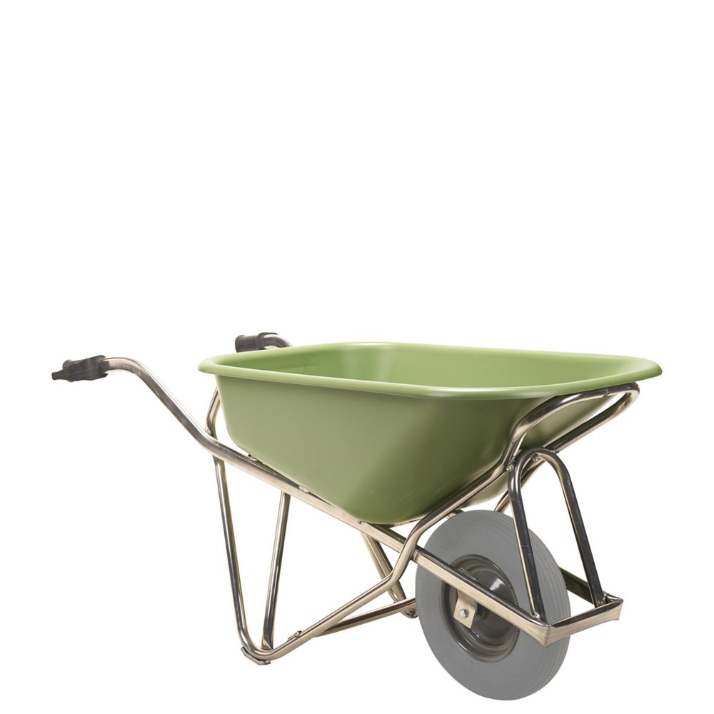 Matador Profi-Schubkarre aus Aluminium (ergonomisch), Pannensicherer Reifen