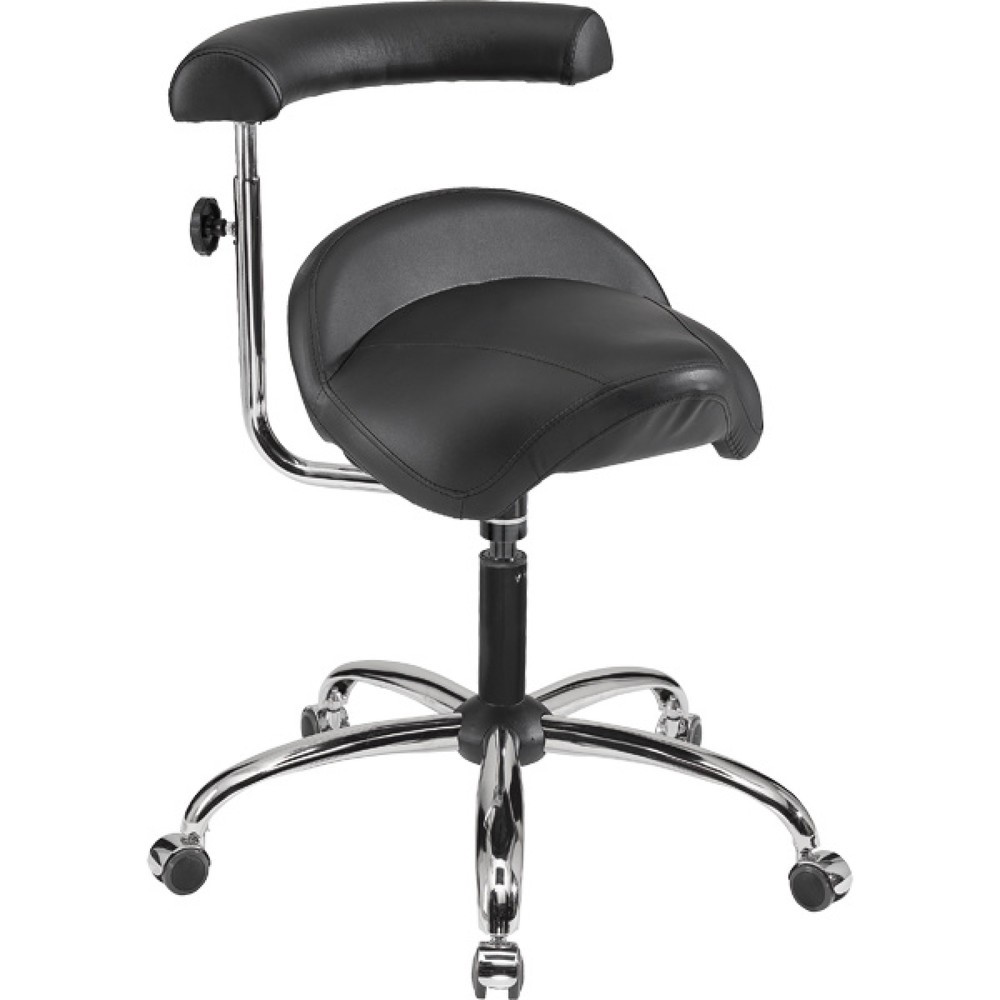 meychair Arbeitsdrehstuhl Comfort-Hocker, Kunstleder-Sattelsitz, Sitzhöhe 540-670 mm