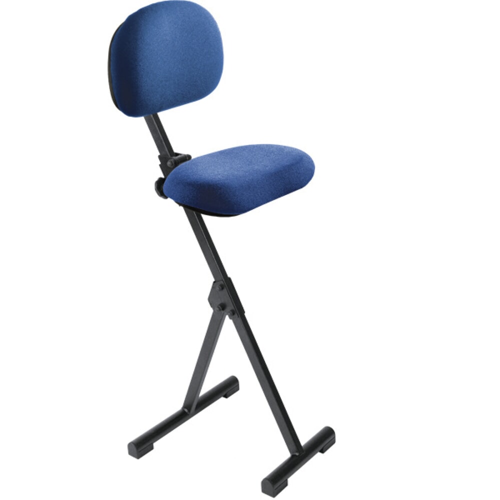 meychair Stehhilfe mit Rückenlehne, klappbar, Sitzhöhe 540-900 mm, blau