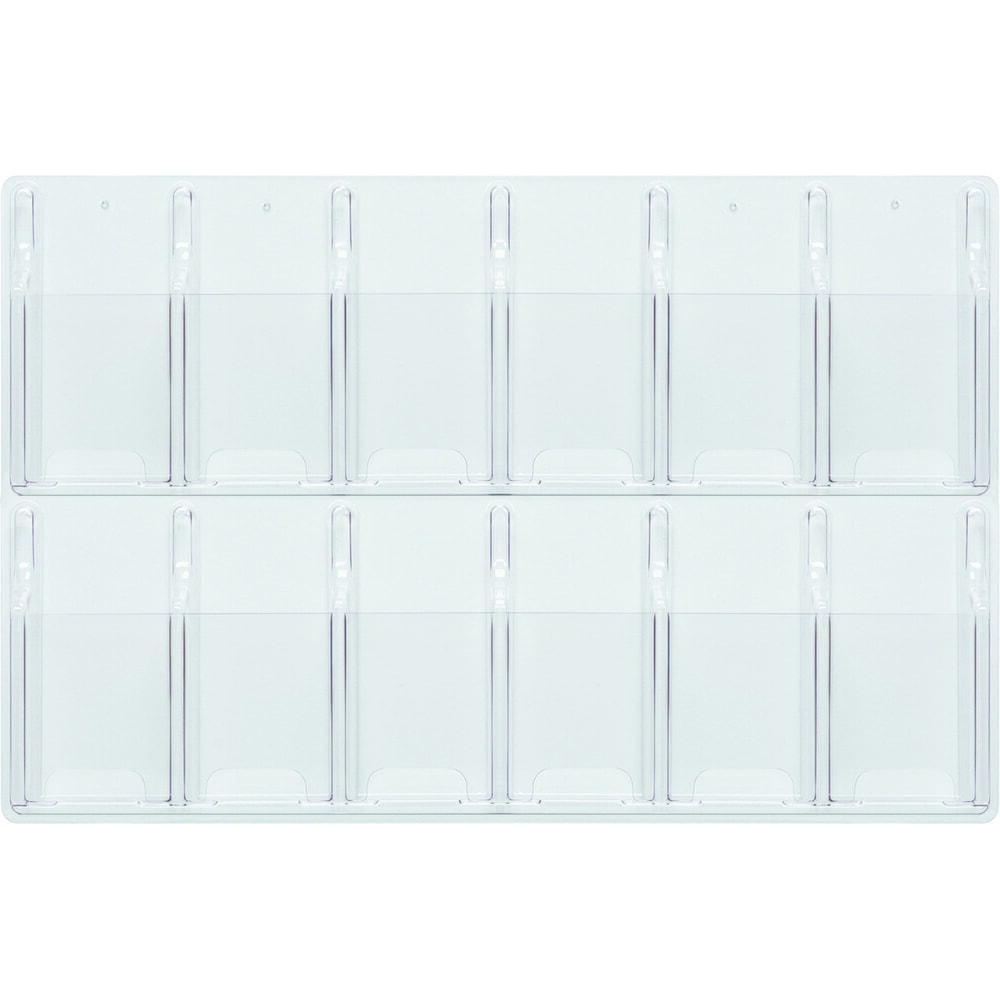 helit Wanddisplay "the clearly" 12 x 1/3 DIN A4 hoch glasklar