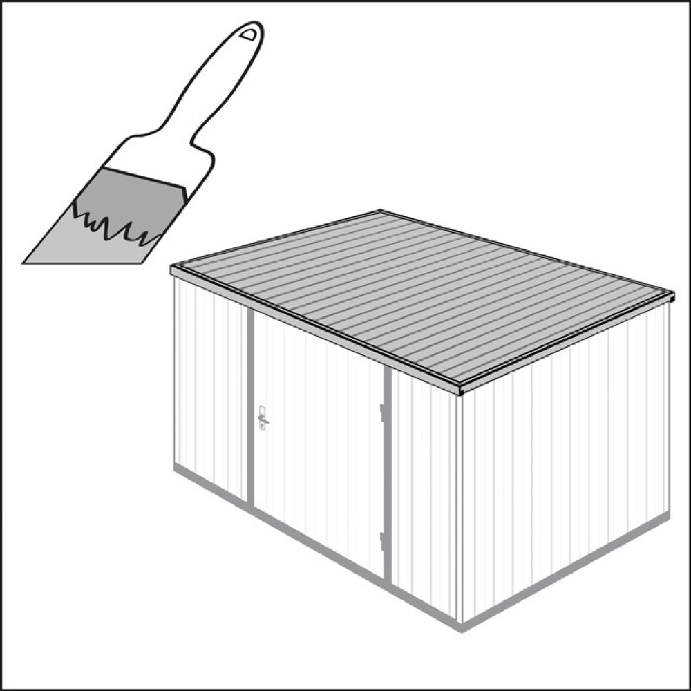 Mehrpreis Dachoberflächenlackierung für MC XXL, Raumcontainer und, Saniärcontainer 4 m