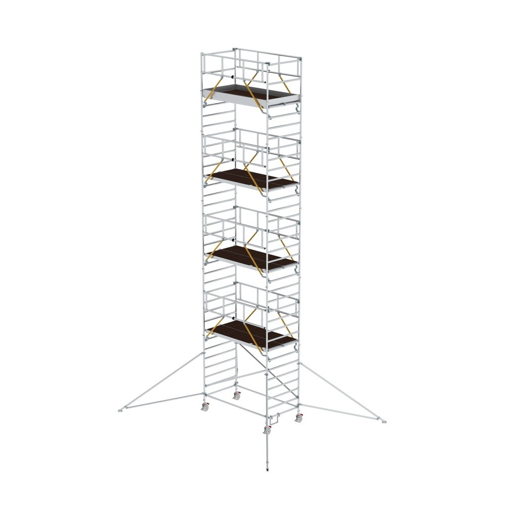 Munk Rollgerüst SG 1,35 x 2,45 m mit Ausleger & Doppel-Plattform Plattformhöhe 9,51 m