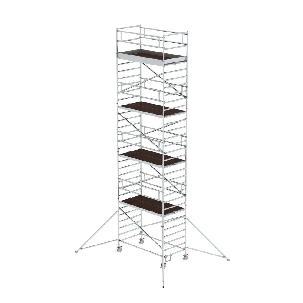Munk Rollgerüst 1,35 x 2,45 m mit Ausleger & Doppel-Plattform Plattformhöhe 8,35 m