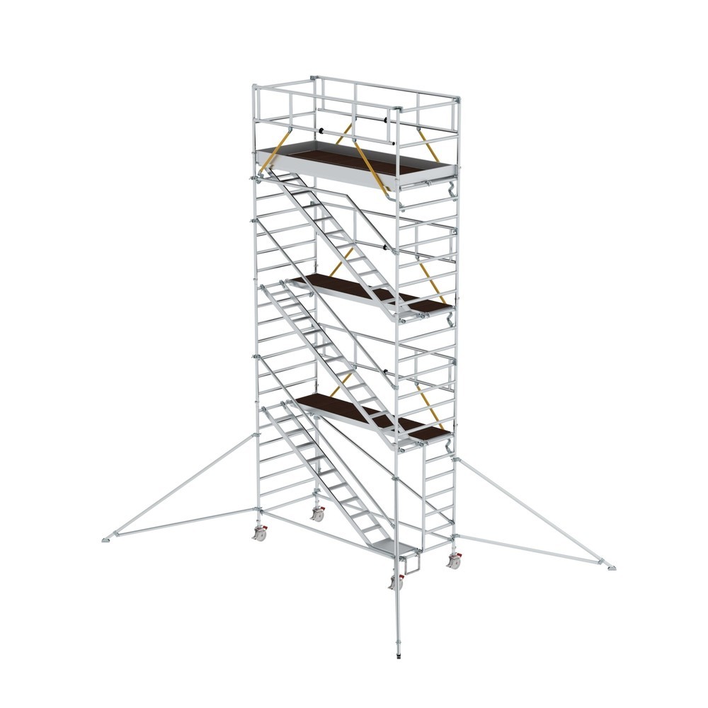 Munk Rollgerüst SG 1,35 x 3,0 m mit Schrägaufstiegen & Ausleger Plattformhöhe 6,43 m