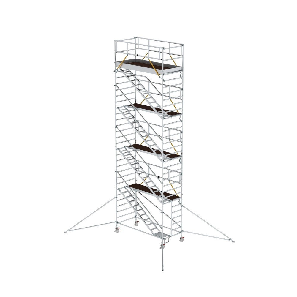 Munk Rollgerüst SG 1,35 x 3,0 m mit Schrägaufstiegen & Ausleger Plattformhöhe 8,39 m