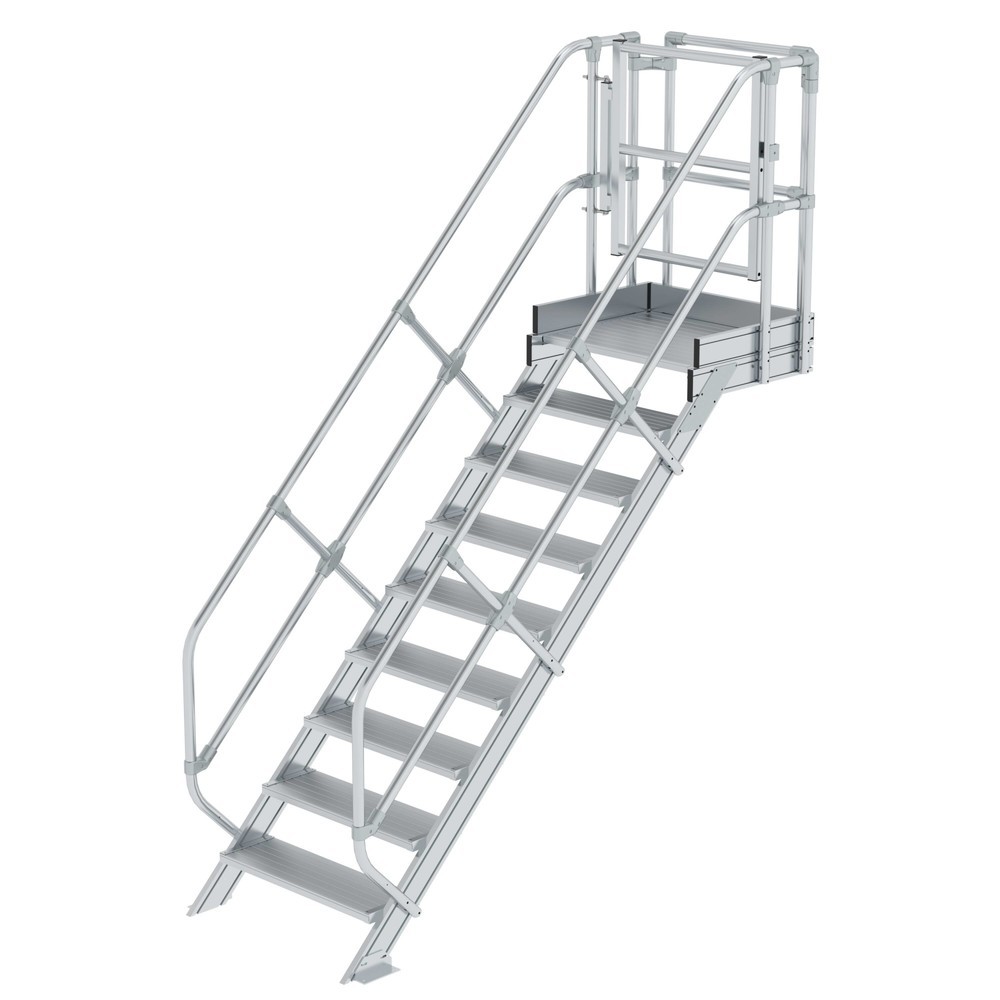 Munk Treppen-Modul Aluminium geriffelt 9 Stufen