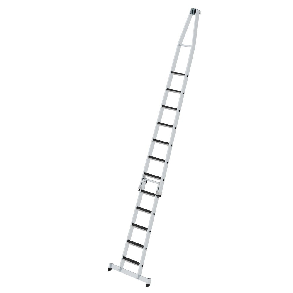 Munk Stufen-Glasreinigerleiter-Satz mit nivello®-Traverse und clip-step R13 2-teilig