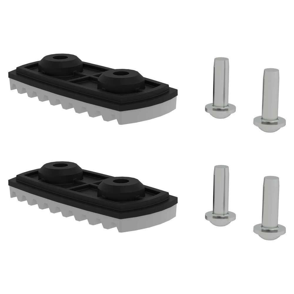 Munk nivello®-Fußplatte für glatte Untergründe für Holmhöhe 58/73 mm