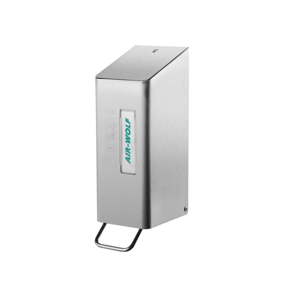 Air-Wolf WC-Sitzreiniger für 600 ml Flächendesinfektionsmittel Edelstahl transparent pulverbeschichtet