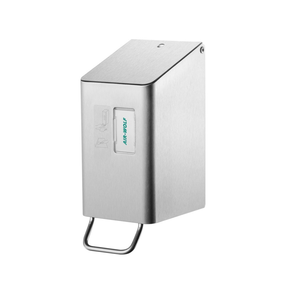 Air-Wolf WC-Sitzreiniger für 250 ml Flächendesinfektionsmittel Edelstahl gebürstet