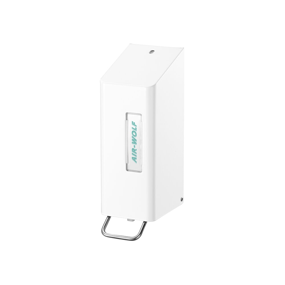 Air-Wolf Seifen- und Desinfektionsmittelspender für 600 ml Händewaschlotion bzw. Desinfektionsmittel Weiß Serie Omega