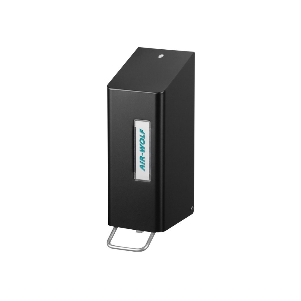 Air-Wolf Seifen- und Desinfektionsmittelspender für 600 ml Händewaschlotion bzw. Desinfektionsmittel Schwarz Serie Omega