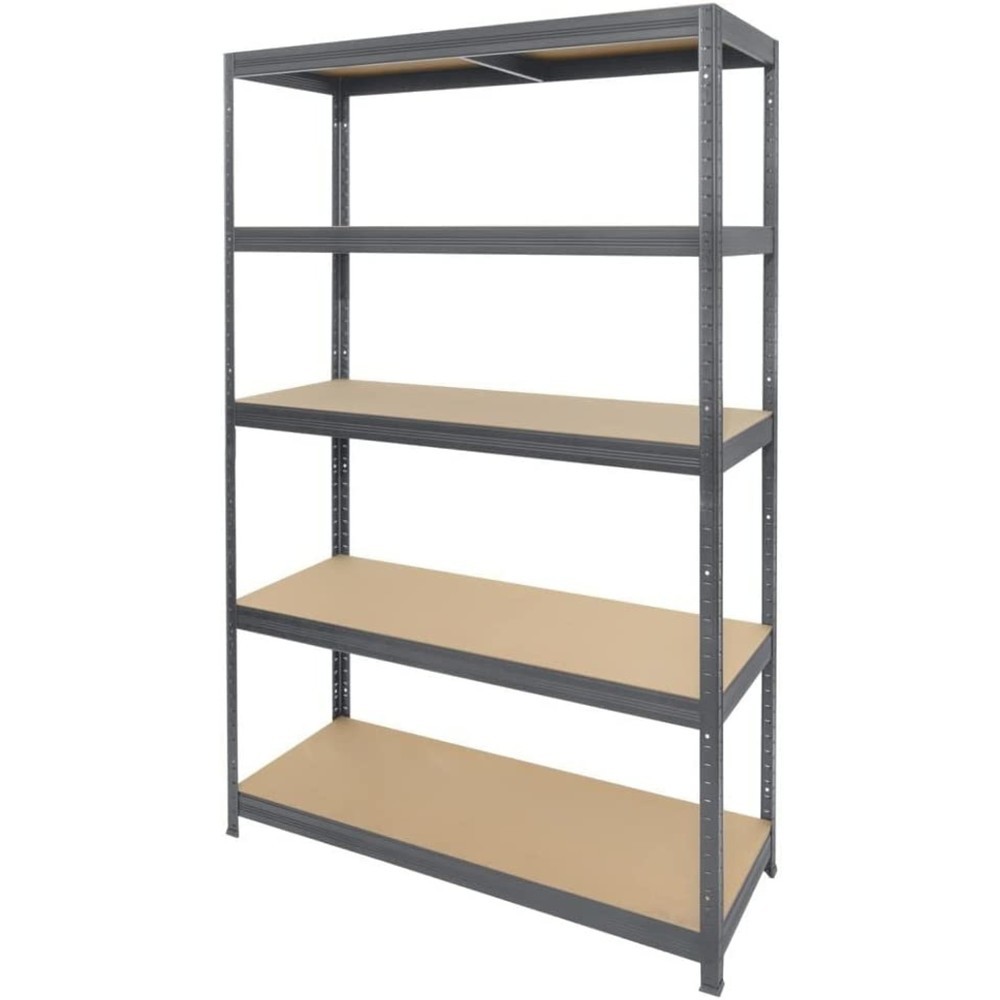 HEMMDAL Fachbodenregal Typ M+ graphitgrau, Fachlast 150 kg, HxBxT 1.800 x 1.200 x 600 mm
