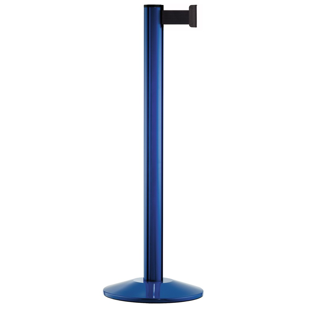 Personen-Leitsystem Classic, Ständer blau, Gurtfarbe schwarz