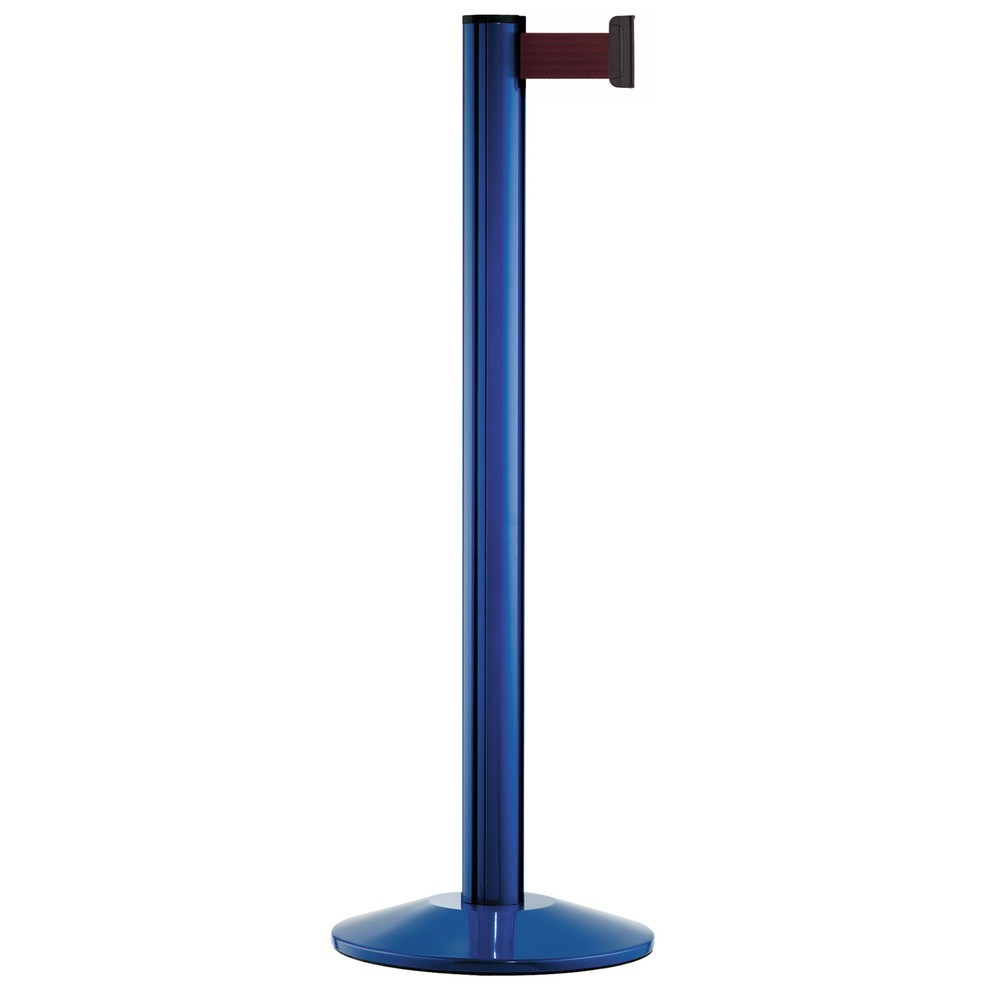 Personen-Leitsystem Classic, Ständer blau, Gurtfarbe bordeaux