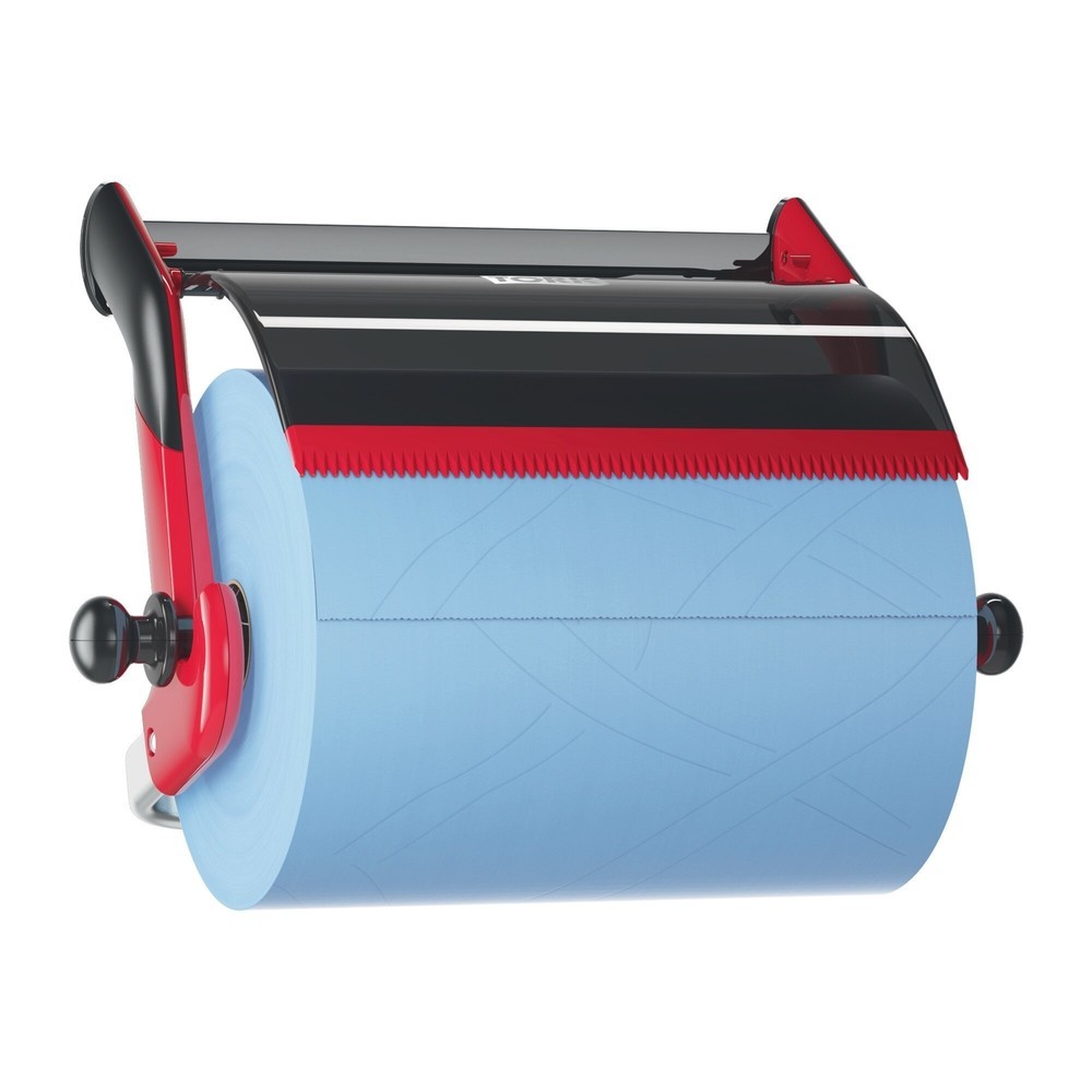 Wandhalter Performance für TORK® Grossrollen, rot / schwarz