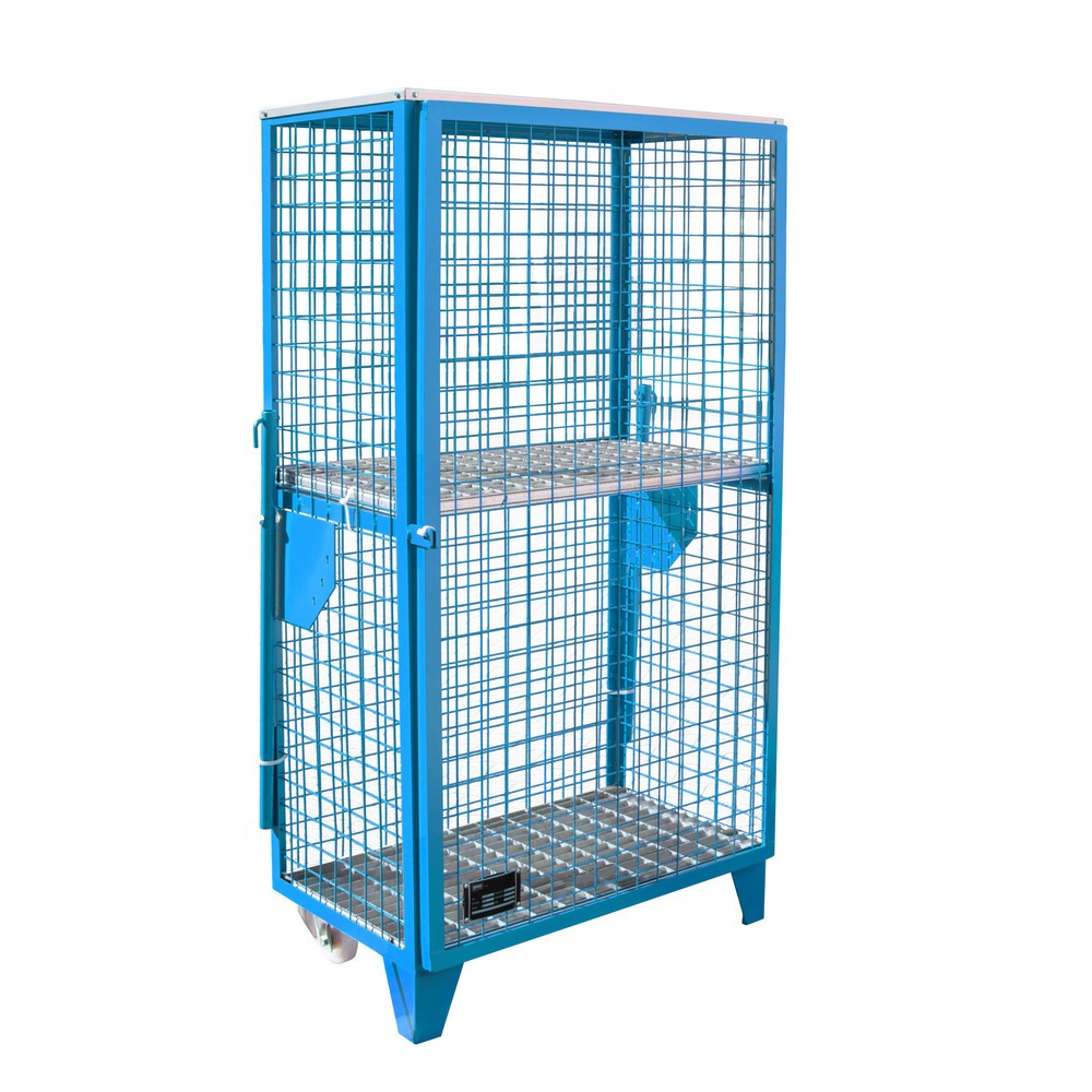 Bauer® Gasflaschen-Gitterschrank, 1-türig, Sockelfüsse/Räder, HxBxT 1.580 x 860 x 500 mm