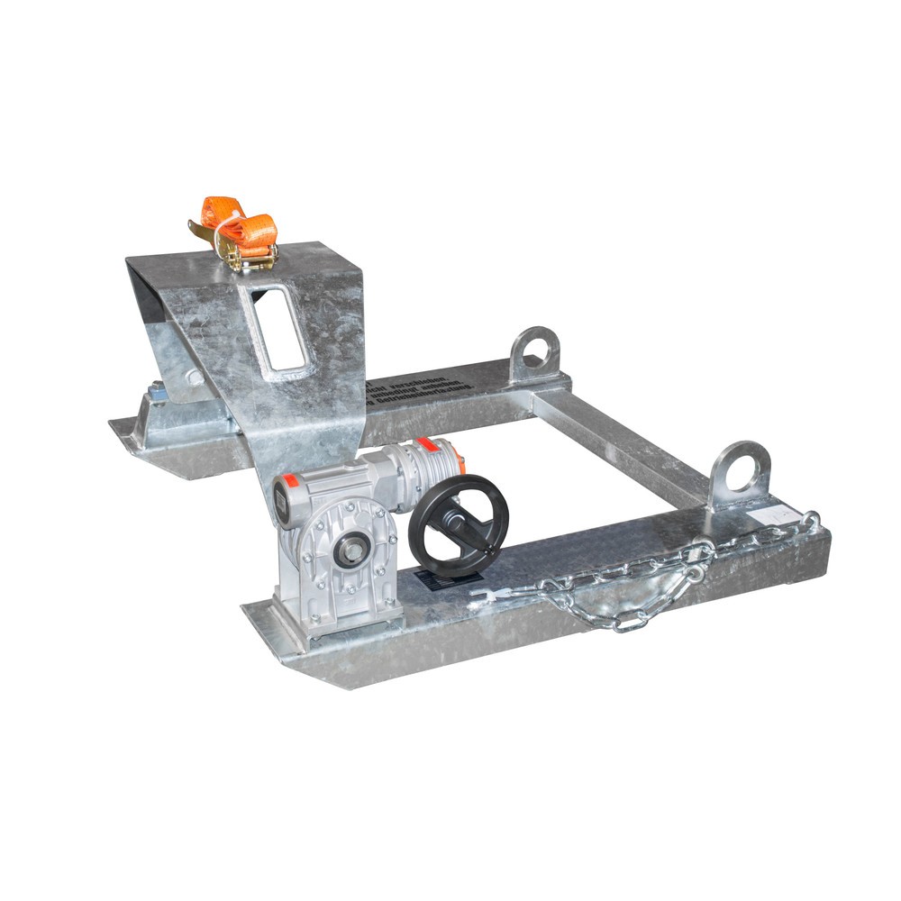 Bauer® Fasskipper, TK 300 kg, für Fass-Ø 350-600 mm, Handkurbel, feuerverzinkt