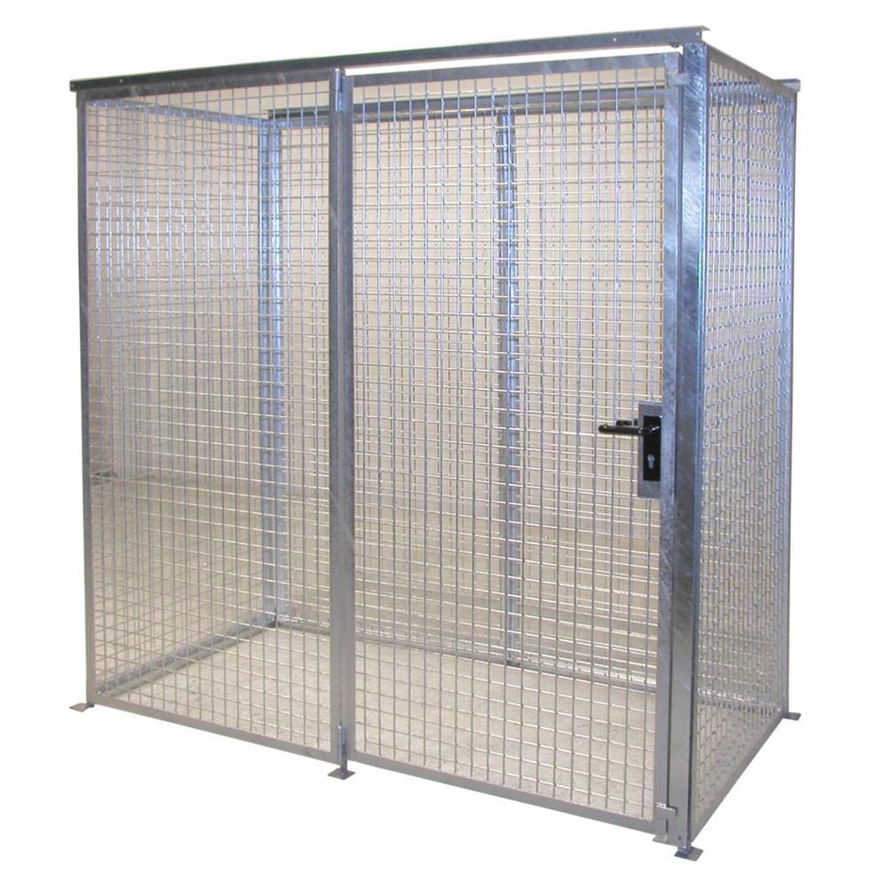 Bauer® Gasflaschen-Lagerbox TRGS 510 ohne Dach, 1-türig, 32 Flaschen