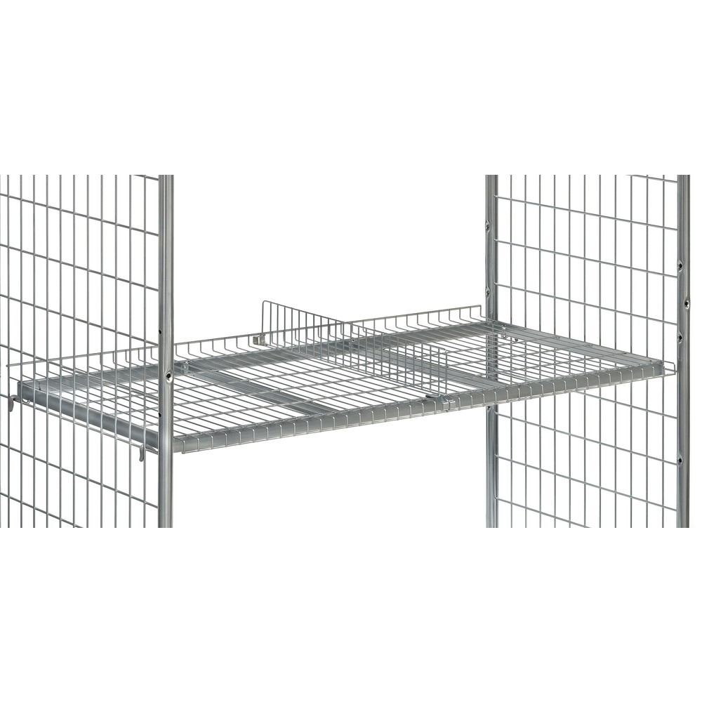 Trenngitter für Drahtgitterboden für fetra® Kommissionierwagen, Breite 610 mm