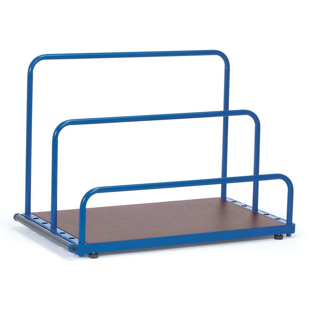 fetra® Plattenständer, ohne Bügel, Tragkraft 1.200 kg, Ladefläche BxT 1.200 x 800 mm