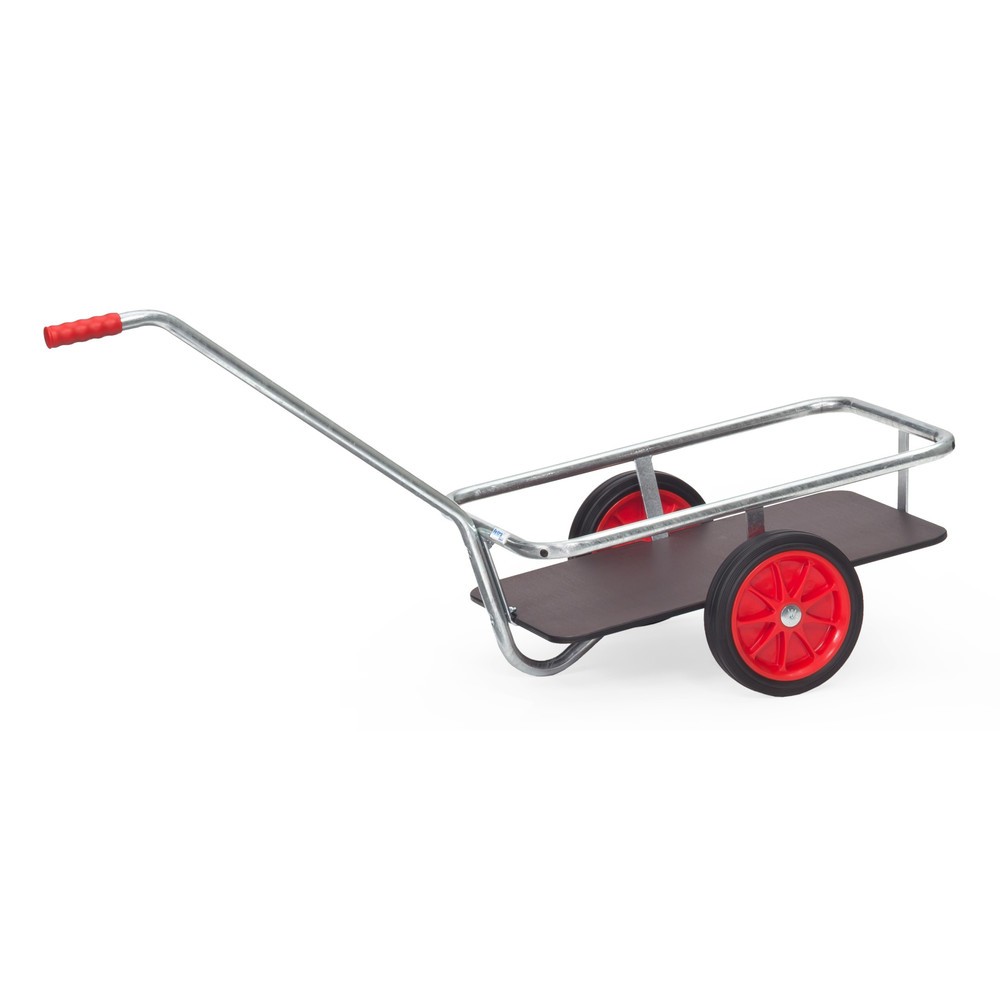 fetra® Leicht-Handwagen mit Vollgummirädern, HxBxL 777 mm x 581 mm x 1.381 mm, Tragkraft 200 kg, feuerverzinkt