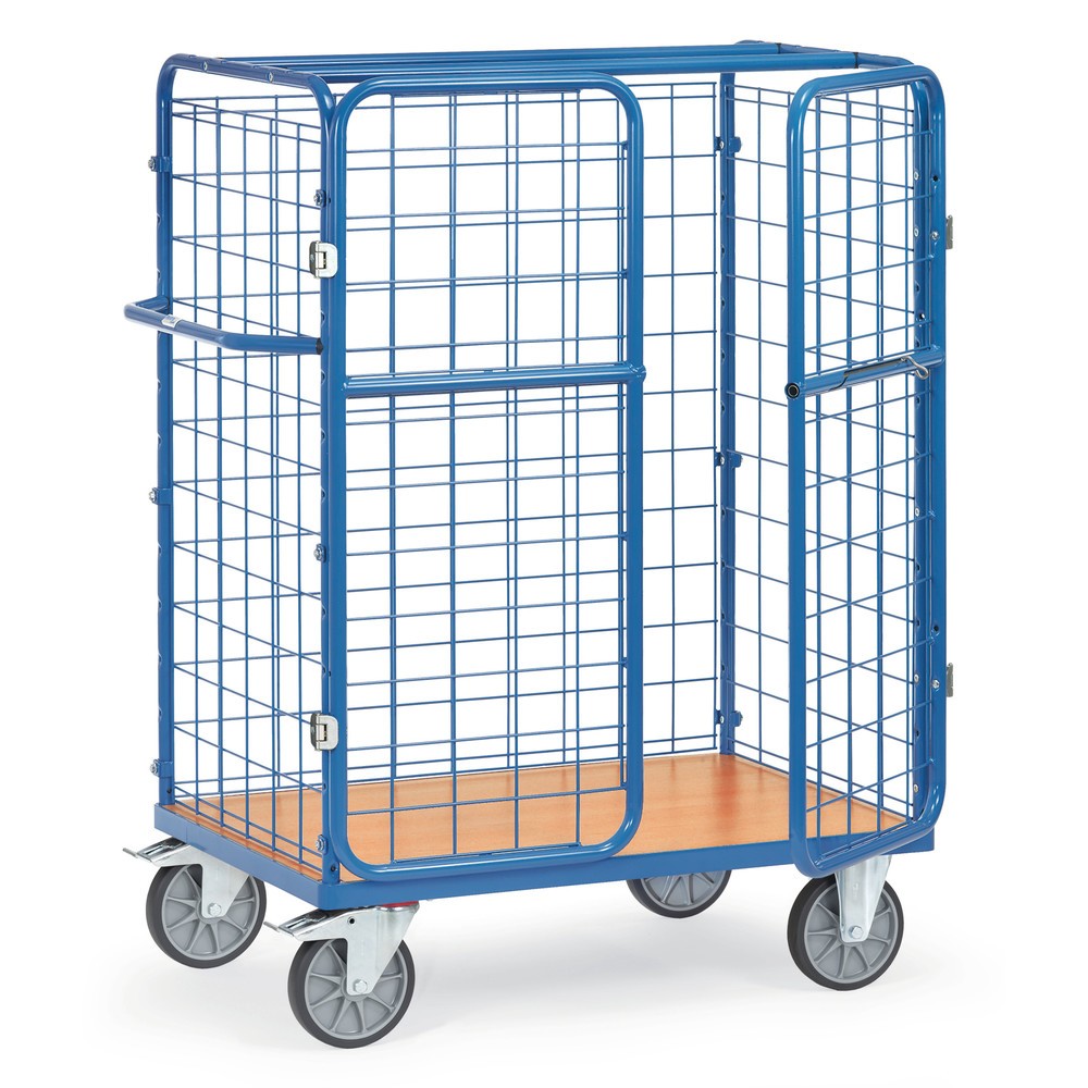 fetra® Paketwagen, Tragkraft 600 kg, Ladefläche BxT 1.200 x 800 mm, Höhe 1.552 mm