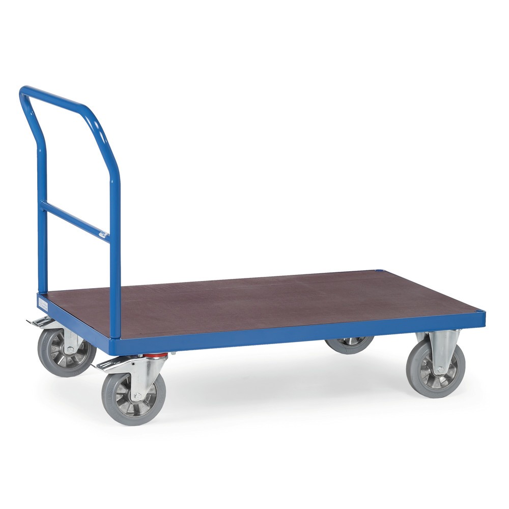 fetra® Schwerlast-Plattformwagen, mit Schiebebügel, Ladefläche BxT 800 x 2.000 mm