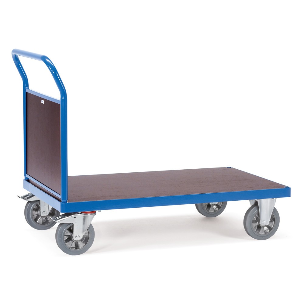 fetra® Schwerlast-Plattformwagen, mit Stirnwand, Ladefläche BxT 800 x 2.000 mm