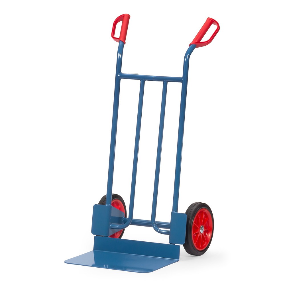 fetra® Stapelkarre, Höhe 1.150 mm, Tragkraft 250 kg, Schaufel BxT 480 x 300 mm, einfach, Vollgummi-Bereifung