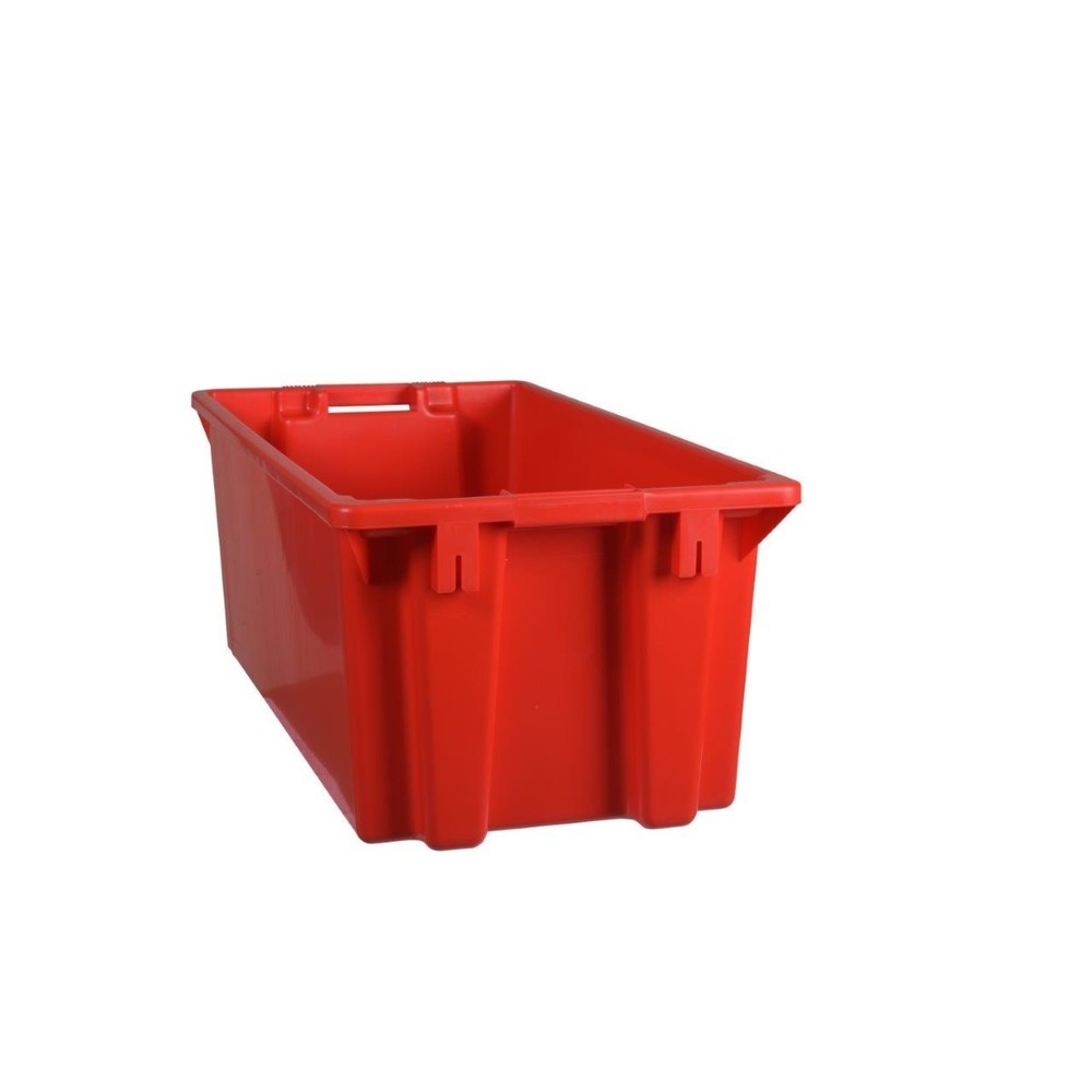 Drehstapelbehälter aus Polypropylen, 70 Liter, rot
