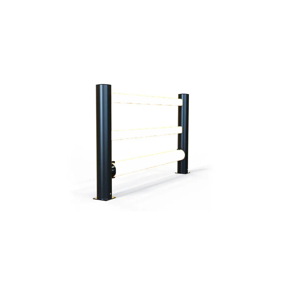 A-SAFE Mittelpfosten für Rammschutzgeländer eFlex+ aus MEMAPLEX®, Innen- und Aussenbereich, HxB, HxT 456 x 180 mm