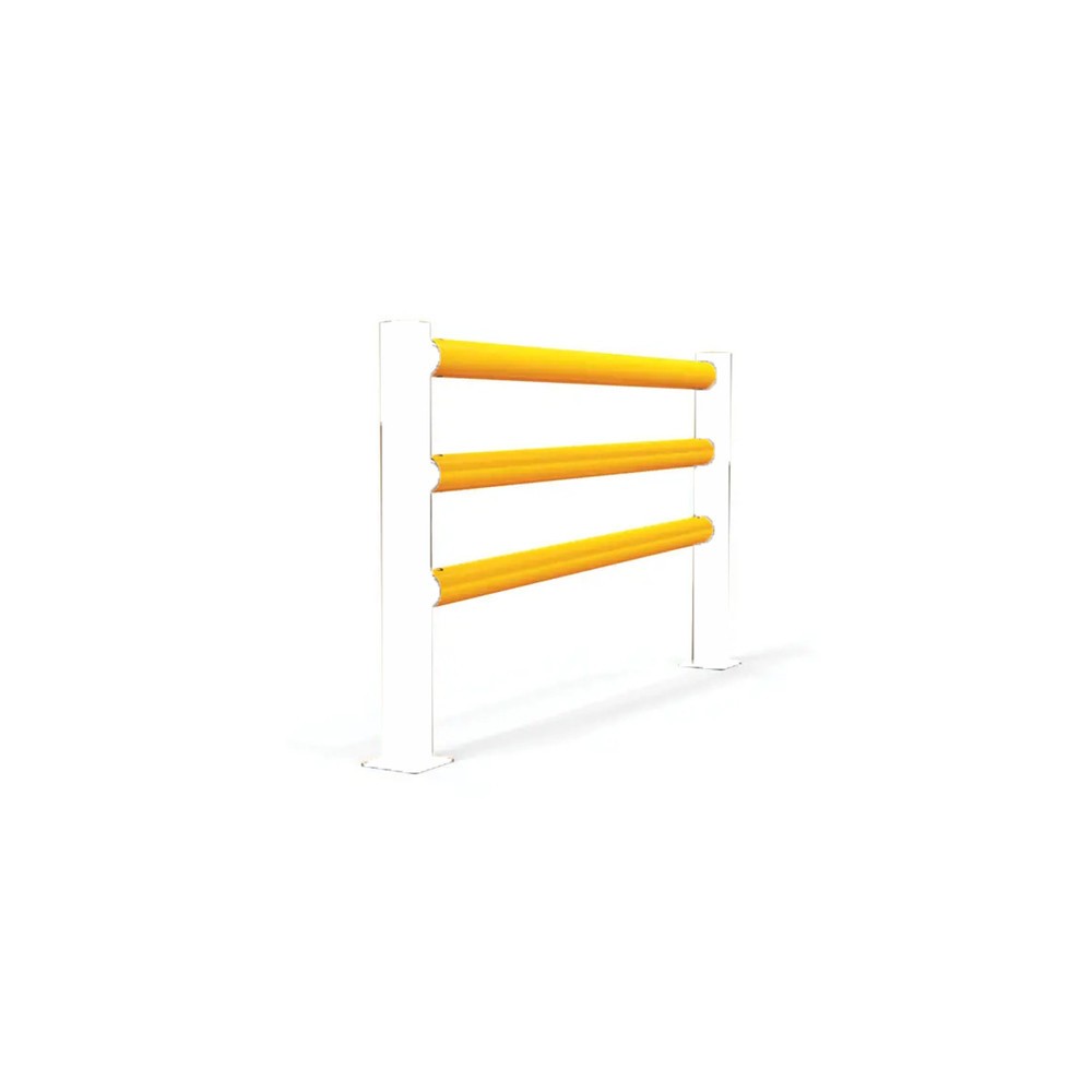 A-SAFE Holmsatz für Rammschutzgeländer iFlex als Fusswegtrennung aus MEMAPLEX®, Innen- und Aussenbereich, HxB 1.600 mm Länge