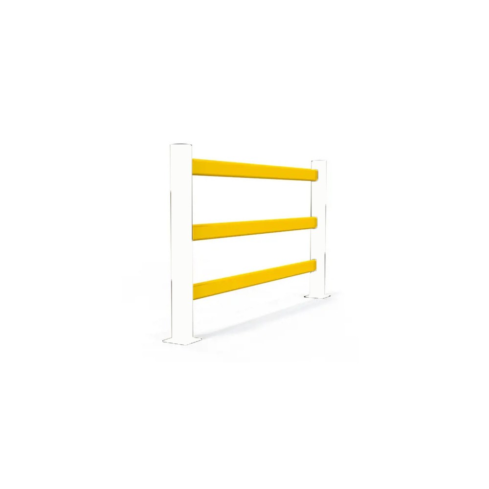 A-SAFE Holmsatz für Rammschutzgeländer eFlex als Fusswegtrennung aus MEMAPLEX®, Innen- und Aussenbereich, HxB, 3 x 1.500 mm Länge