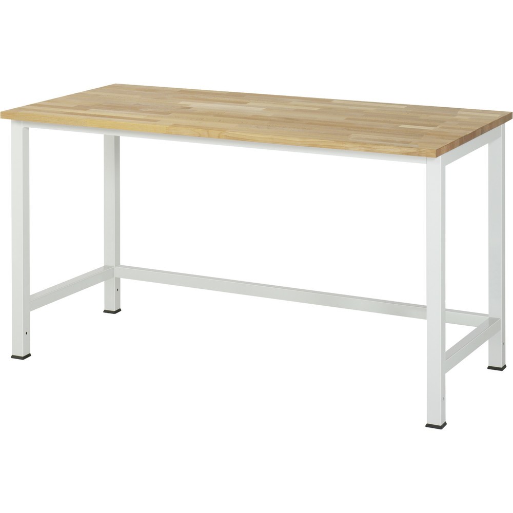 RAU Werktisch 900, HxBxT 825 x 1.500 x 800 mm, Arbeitplatte Buche-Massiv