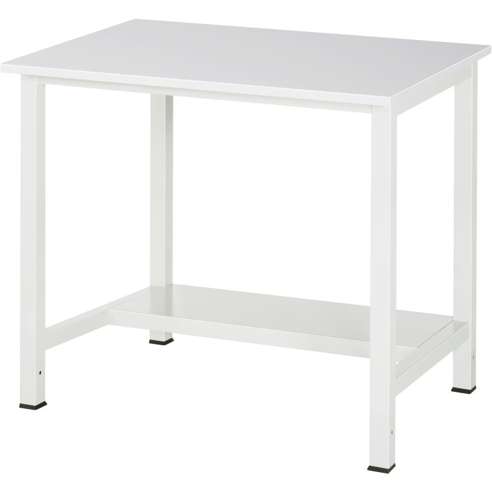 RAU Werktisch 900 mit Ablageboden Tiefe 320 mm, HxBxT 825 x 1.000 x 800 mm, Arbeitplatte Melamin-Belag