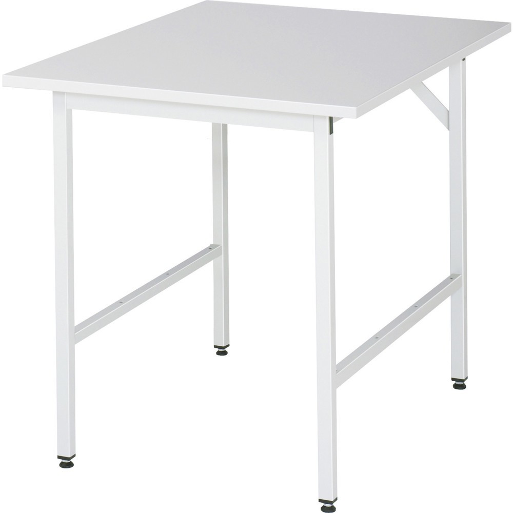 RAU höhenverstellbarer Werktisch Serie JERRY, HxBxT 800-850 x 750 x 1.000 mm, Arbeitsplatte EGB-Melamin-Belag
