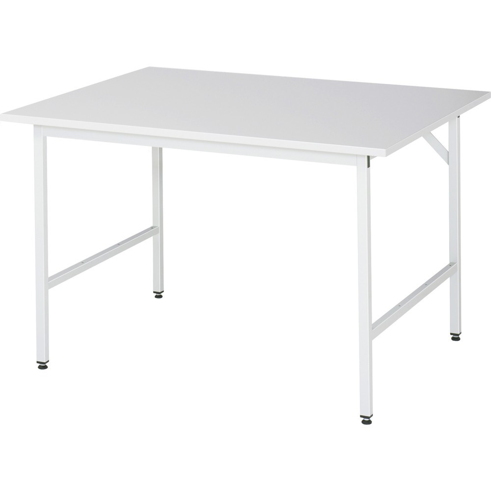 RAU höhenverstellbarer Werktisch Serie JERRY, HxBxT 800-850 x 1.250 x 1.000 mm, Arbeitsplatte EGB-Melamin-Belag