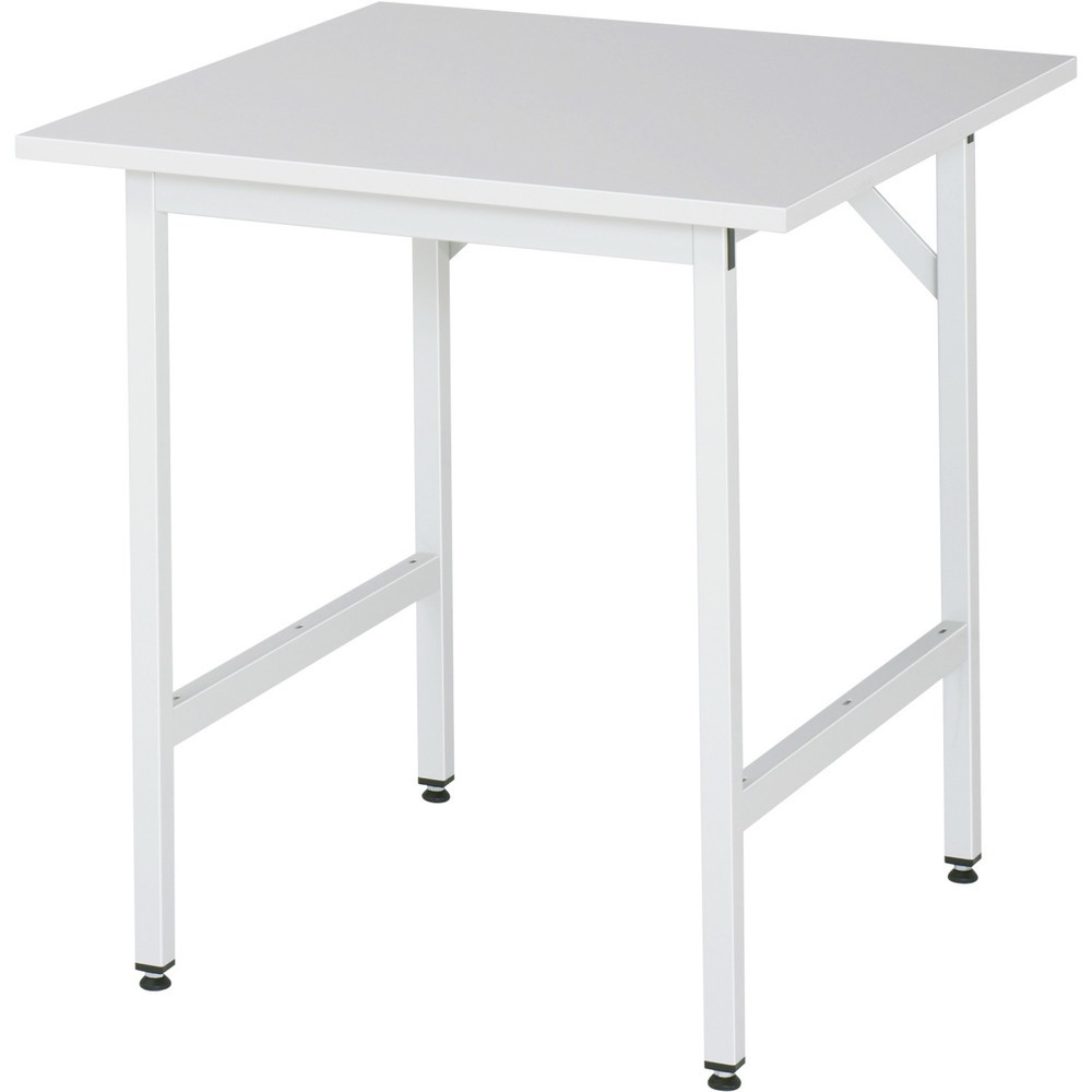 RAU höhenverstellbarer Werktisch Serie JERRY, HxBxT 800-850 x 750 x 800 mm, Arbeitsplatte EGB-Melamin-Belag