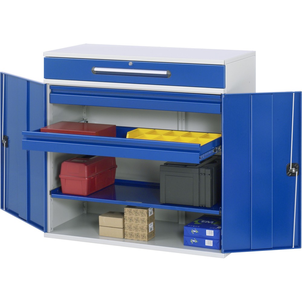 RAU Pultschrank, HxBxT 1.060 x 1.100 x 520 mm, Schubladen 2 x 80, 1 x 120 mm