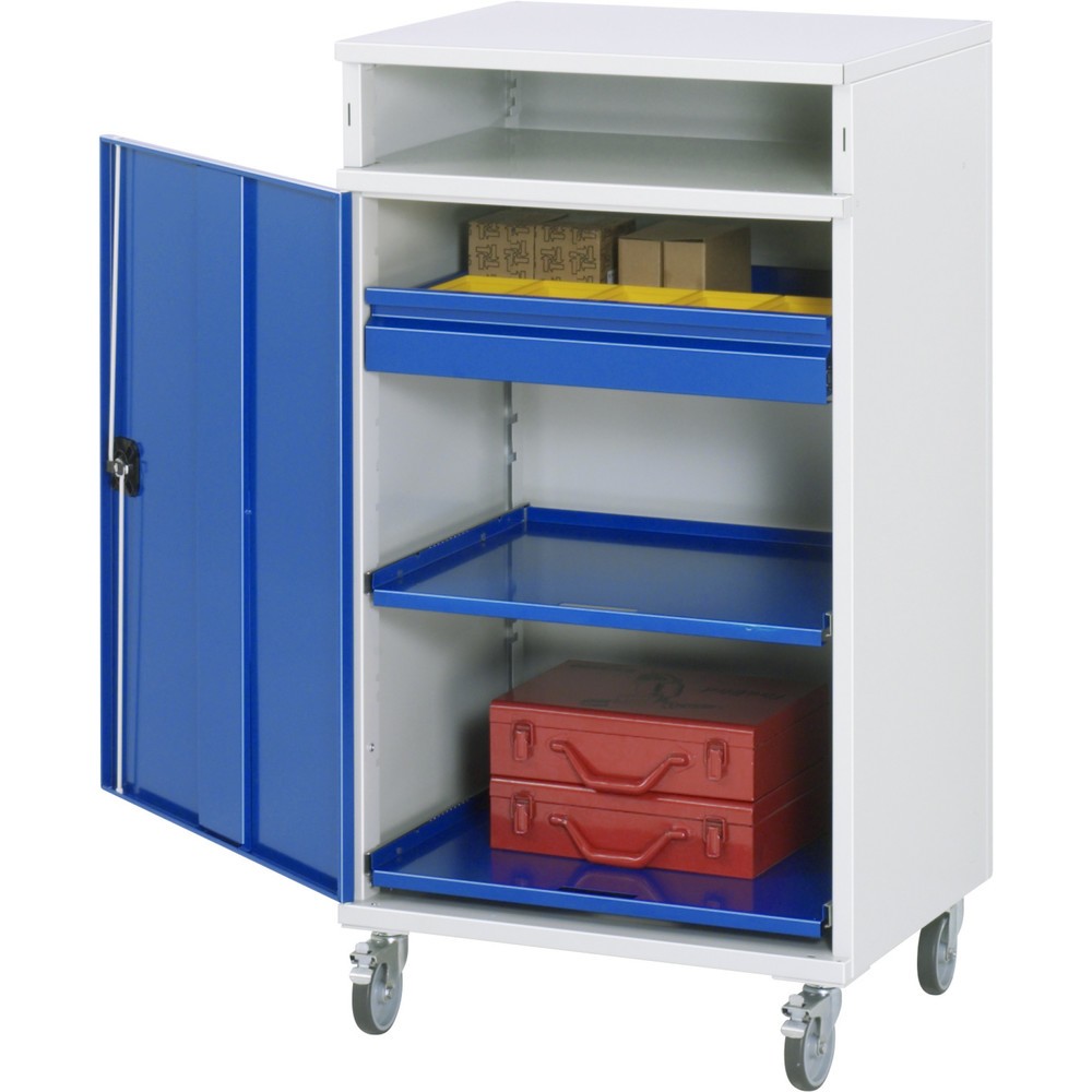 RAU mobiles Rollpult, HxBxT 1.185 x 650 x 520 mm, Schubladen 1 x 80 mm