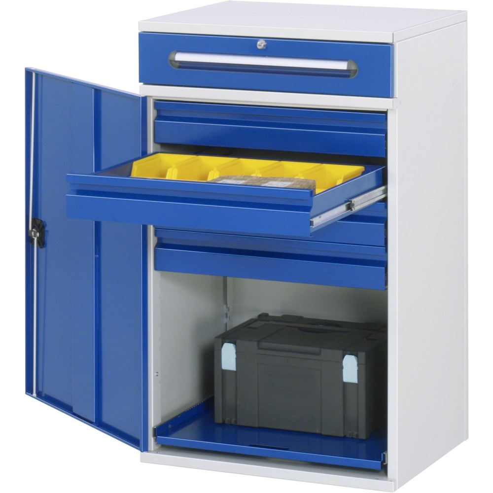 RAU Pultschrank, HxBxT 1.060 x 650 x 520 mm, Schubladen 4 x 80, 1 x 120 mm