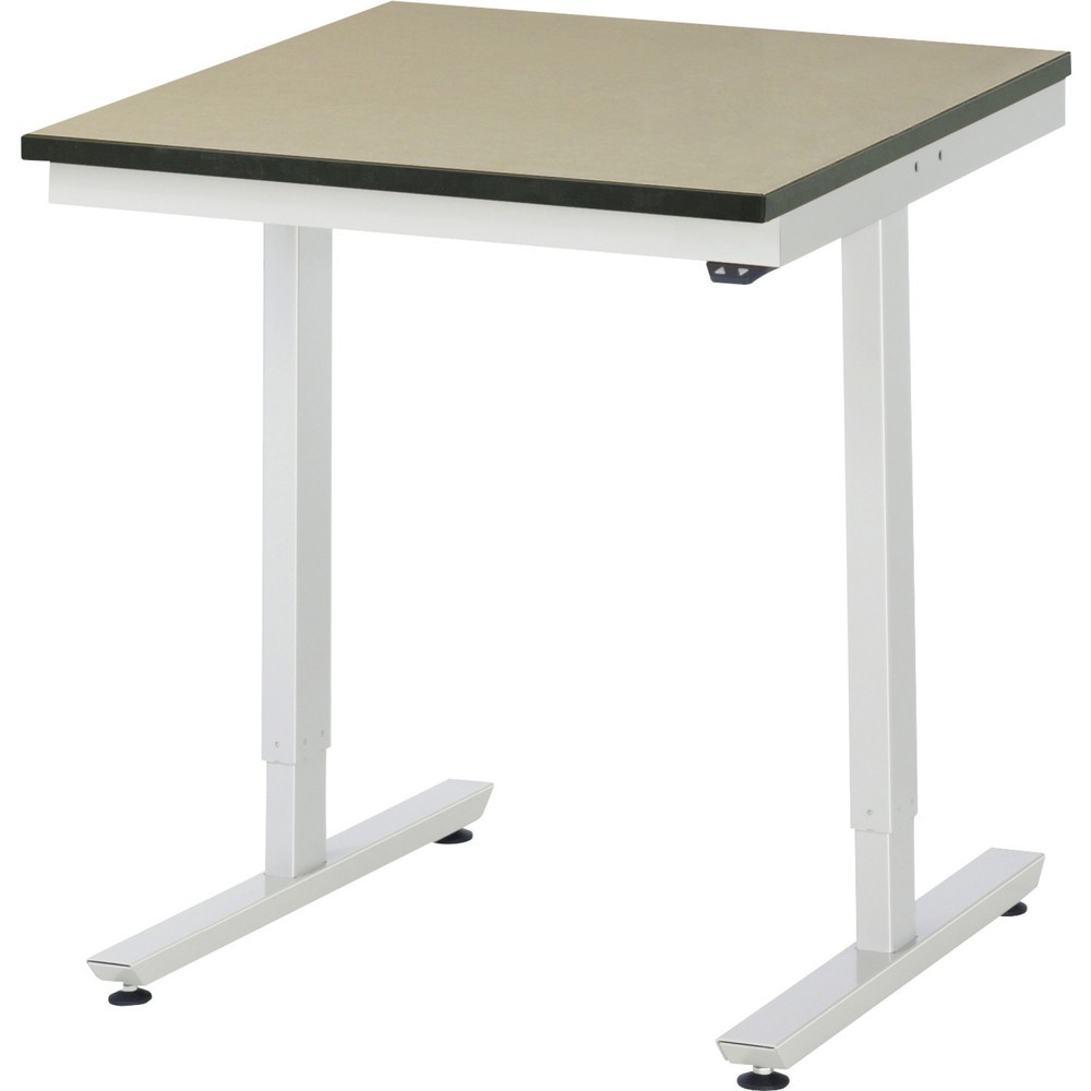 RAU elektrisch höhenverstellbarer Werktisch Serie adlatus 150, HxBxT 720-1.120 x 750 x 800 mm, MDF Arbeitsplatte