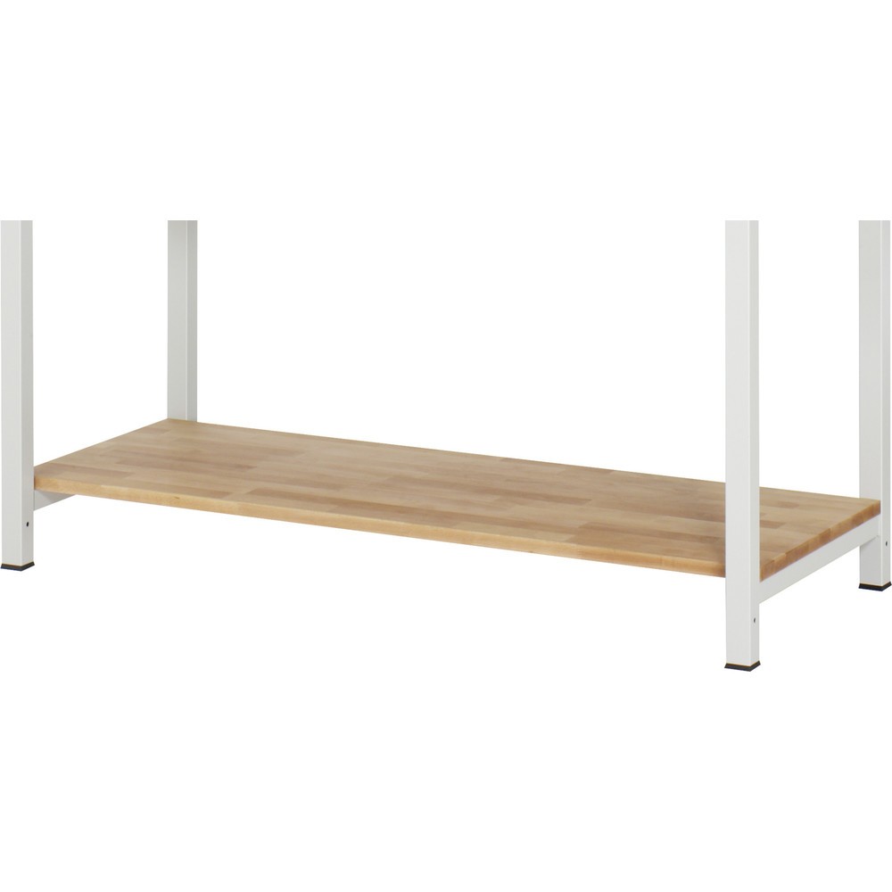 RAU Ablageboden für Schwerlastwerkbank, HxBxT 40 x 1.470 x 660 mm, Arbeitsplatte Buche-Massiv