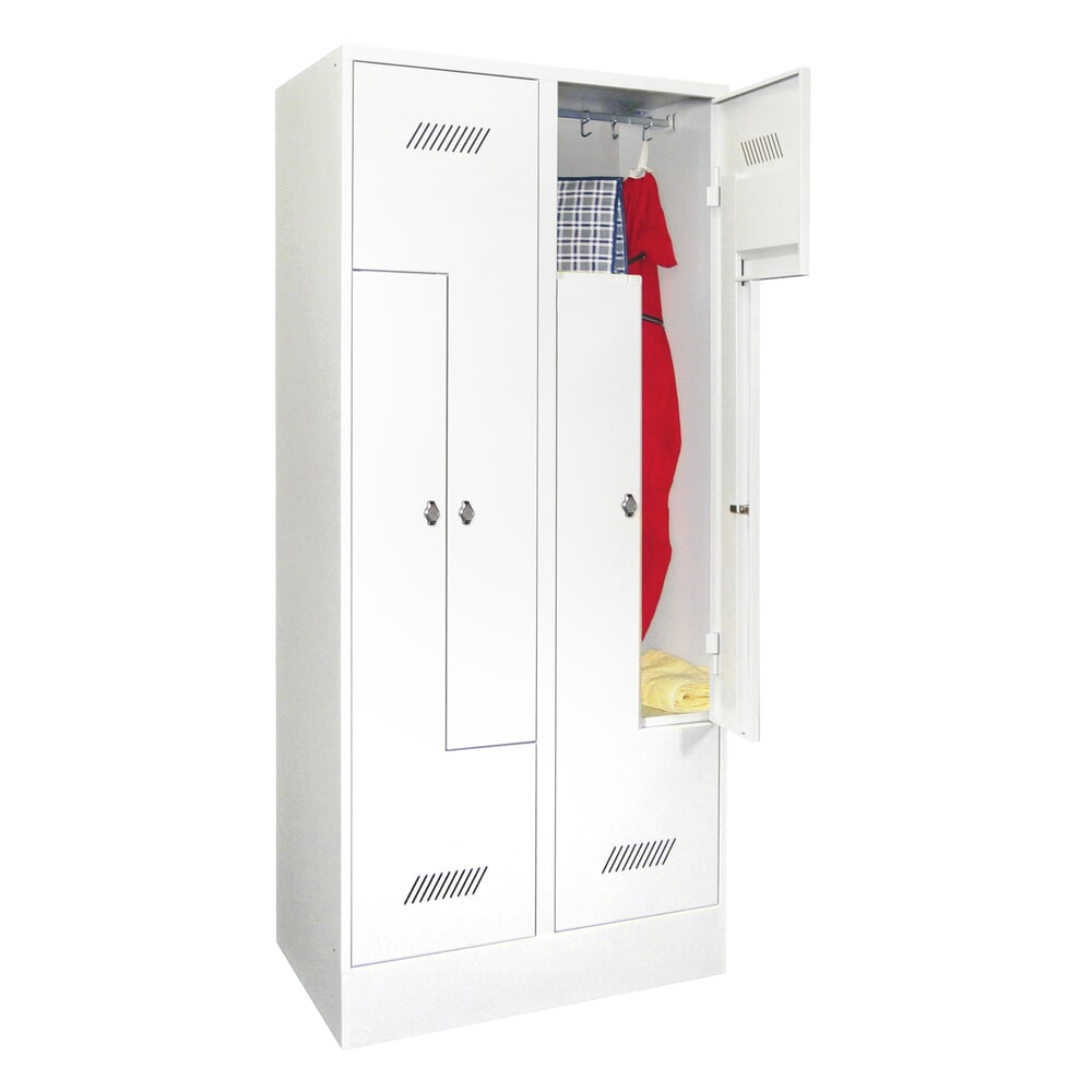 PAVOY Z-Schrank mit Sockel, 4 Abteile, HxBxT 1.850 x 800 x 500 mm