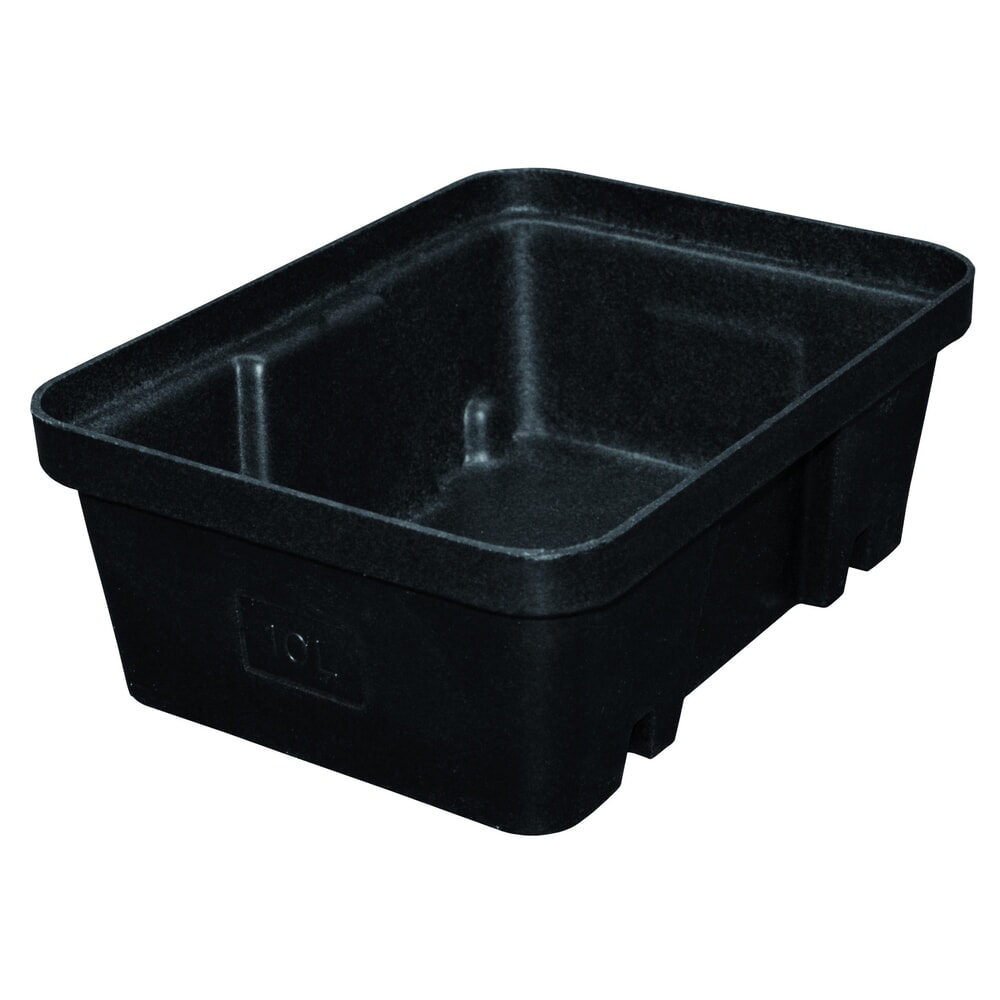 LaCont Auffangwanne aus Polyethylen, HxBxT 145 x 395 x 300 mm, Auffangvolumen 10 l, ohne Stellebene