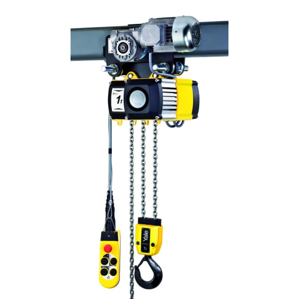 Yale® Elektrokettenzug CPV 2-4/VTE0,5-18, mit Elektrofahrwerk, Tragkraft 250 kg