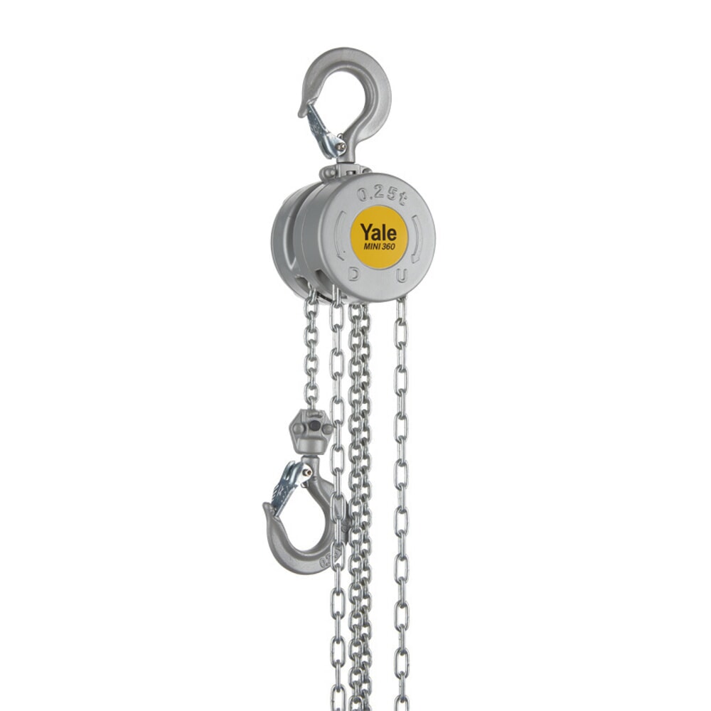 Yale® Handkettenzug YaleMINI 360, Tragkraft 250 kg, Hubhöhe 3.000 mm
